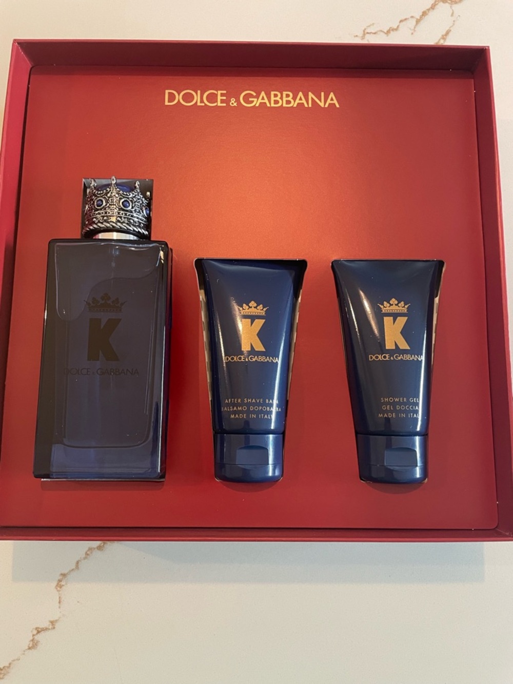 New Dolce & Gabbana King 3 piece Gift Set for men- authentic (large size)